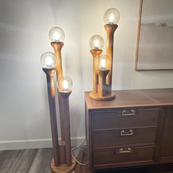 AUTHENTIC Set Of 2 Modeline Lamps By Charles Gibilterra 