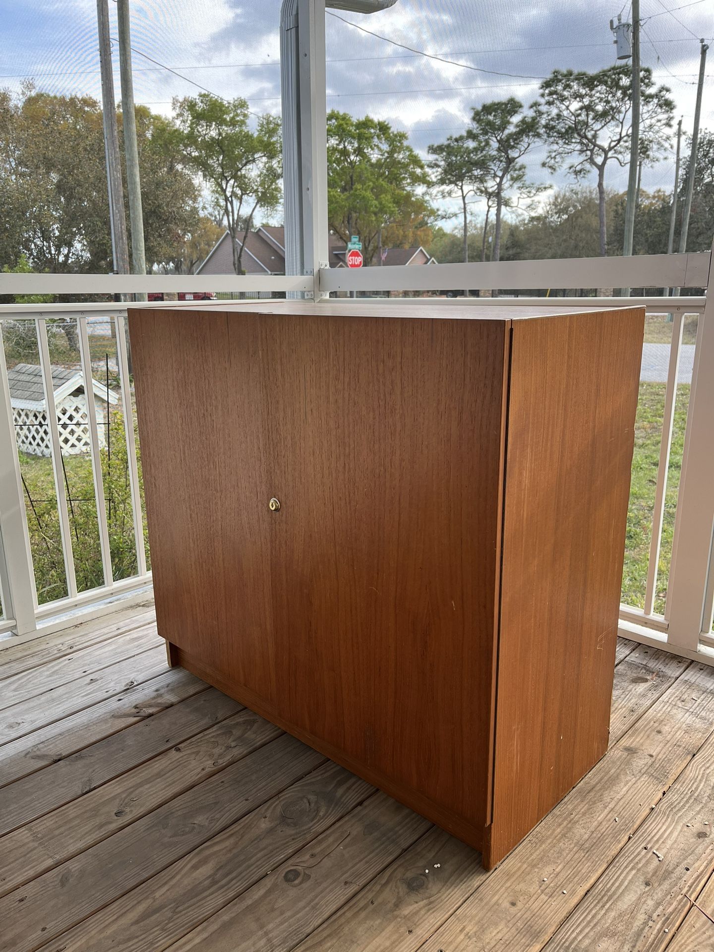 Mahogany Desk / Cabinet / Make Up Vanity