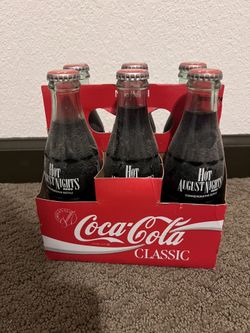 1995 Coca Cola Hot August Nights 6 Pack Bottles & Carrier