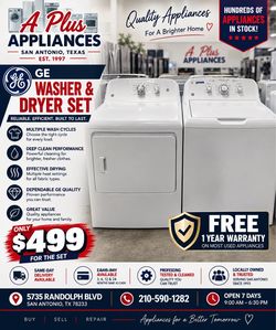 Ge Washer And Dryer Set