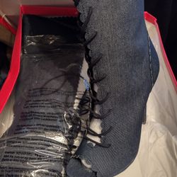 Denim Boots