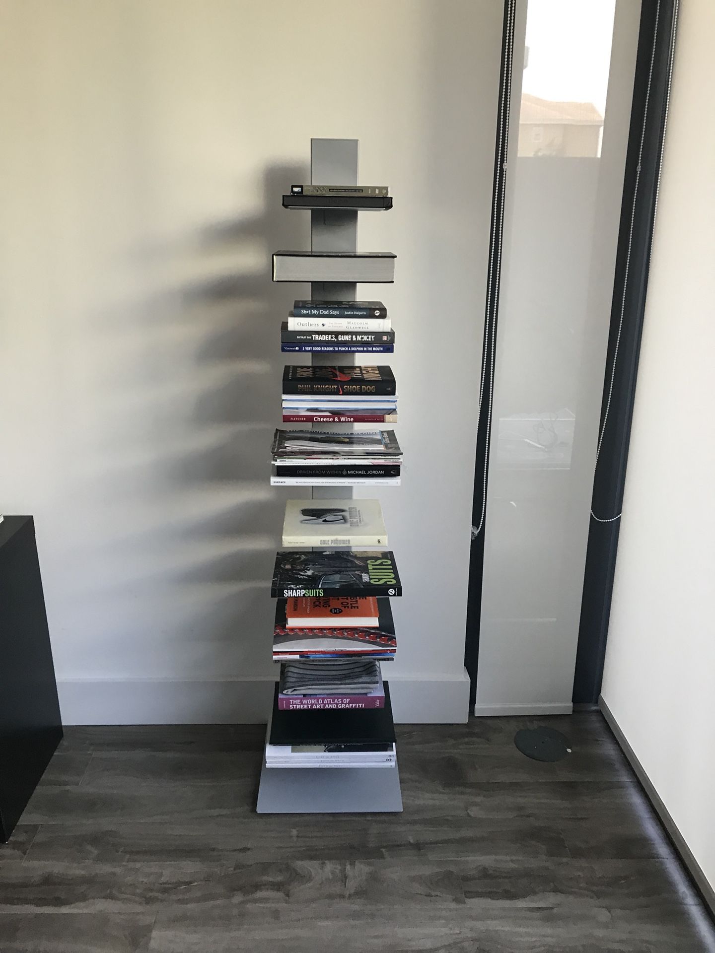 Bookcase - CB2 array bookcase aluminium