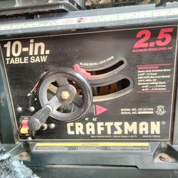 Craftsman 10" Table Saw With Stand 