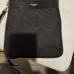 Coach small all black crossbody

