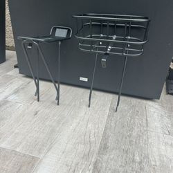 Bike Front Basket And Rear Cargo Attachement