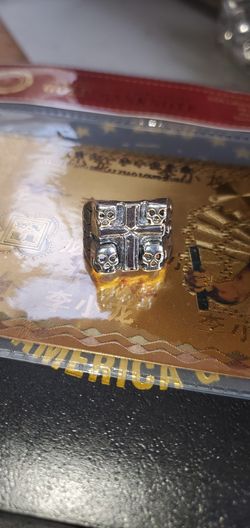 Pure Steel Iron Skull Rings! 2 for the price of one!