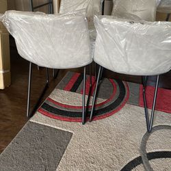 Leathersoft Set 4 Modern Chairs -Kohls