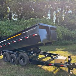 Dump trailer 7x14 | 7k axles | Aluminum Ramps