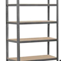 Wayfair 5-Tier Adjustable Metal Storage Shelving in Dark Grey