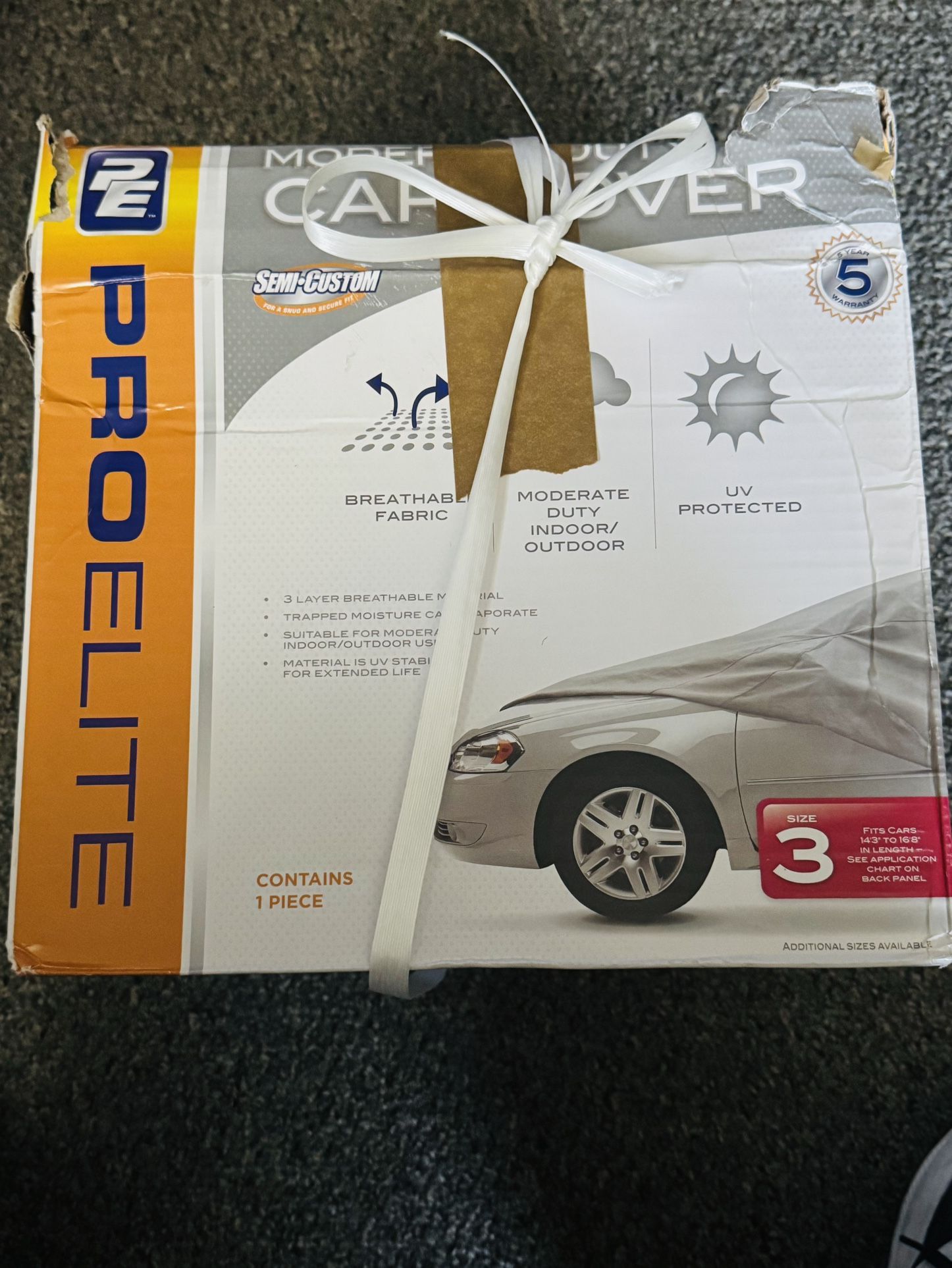 New PROELITE Car Cover Moderate Duty