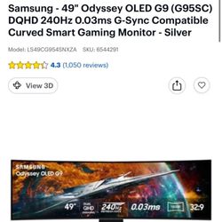 Oled Samsung Curved Monitor 