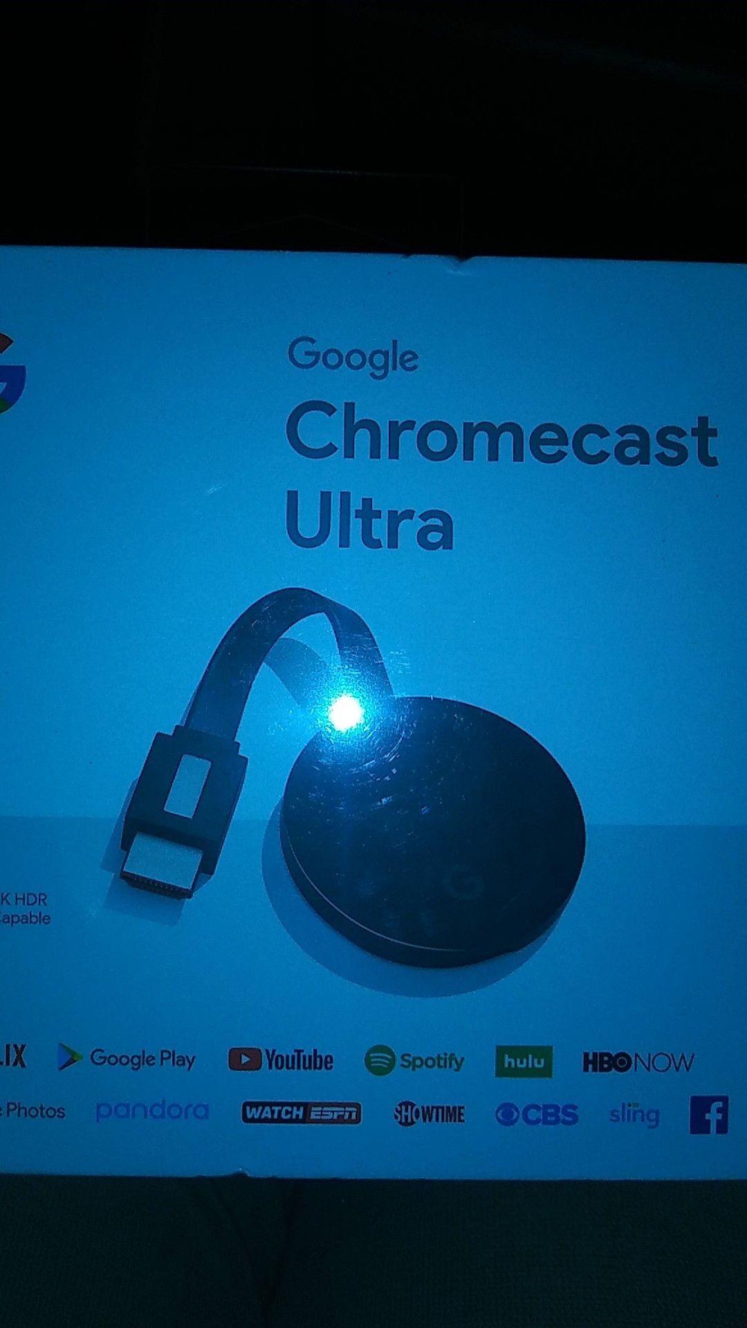 GOOGLE CHROMECAST ULTRA ..BRAND NEW..IN BOX..NEVER OPENED