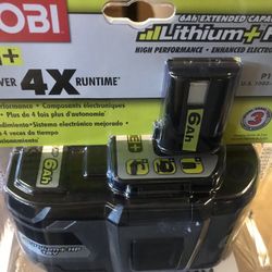 Ryobi 18v 6ah battery