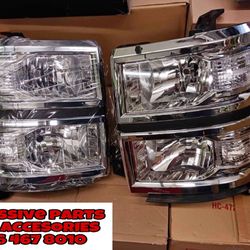 Silverado 2014-2015 Headlights And Tail Ligths 