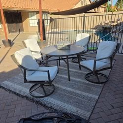 All Steel 4 Rocker Chair And Table