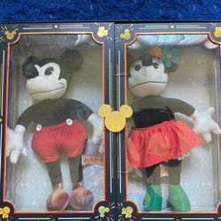Limited Release, Mickey Mouse And Minnie, Mouse Collectible, Plush Dolls
