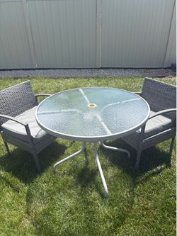 Clear Glass Patio Table