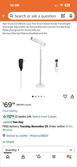 Coral Boxer Model F 4  Floor Hair Dryer 