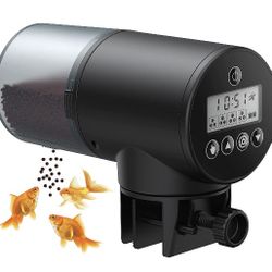 NICREW Automatic Fish Feeder, Programmable Electric Fish Food Dispenser for Aquarium Tank, Timer Feeder for Vacation and Weekend