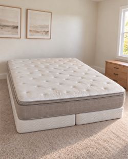 King Bed Mattress + Box Springs - Delivery Offered