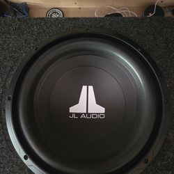 JL Audio 12"Subwoofer with Alpine Amp and enclosure