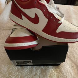 Men’s Air Jordan 1 Low, White Red