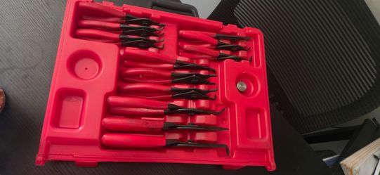 Snap On Ring Pliers Set with Case