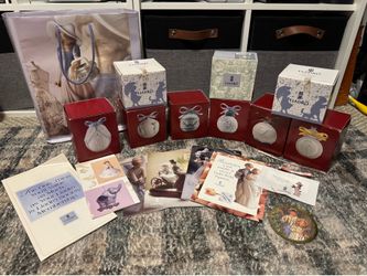 LLADRO 9 piece Annual Christmas Ornaments w/Boxes. 1(contact info removed)