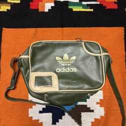 Vintage Leather Adidas Bag