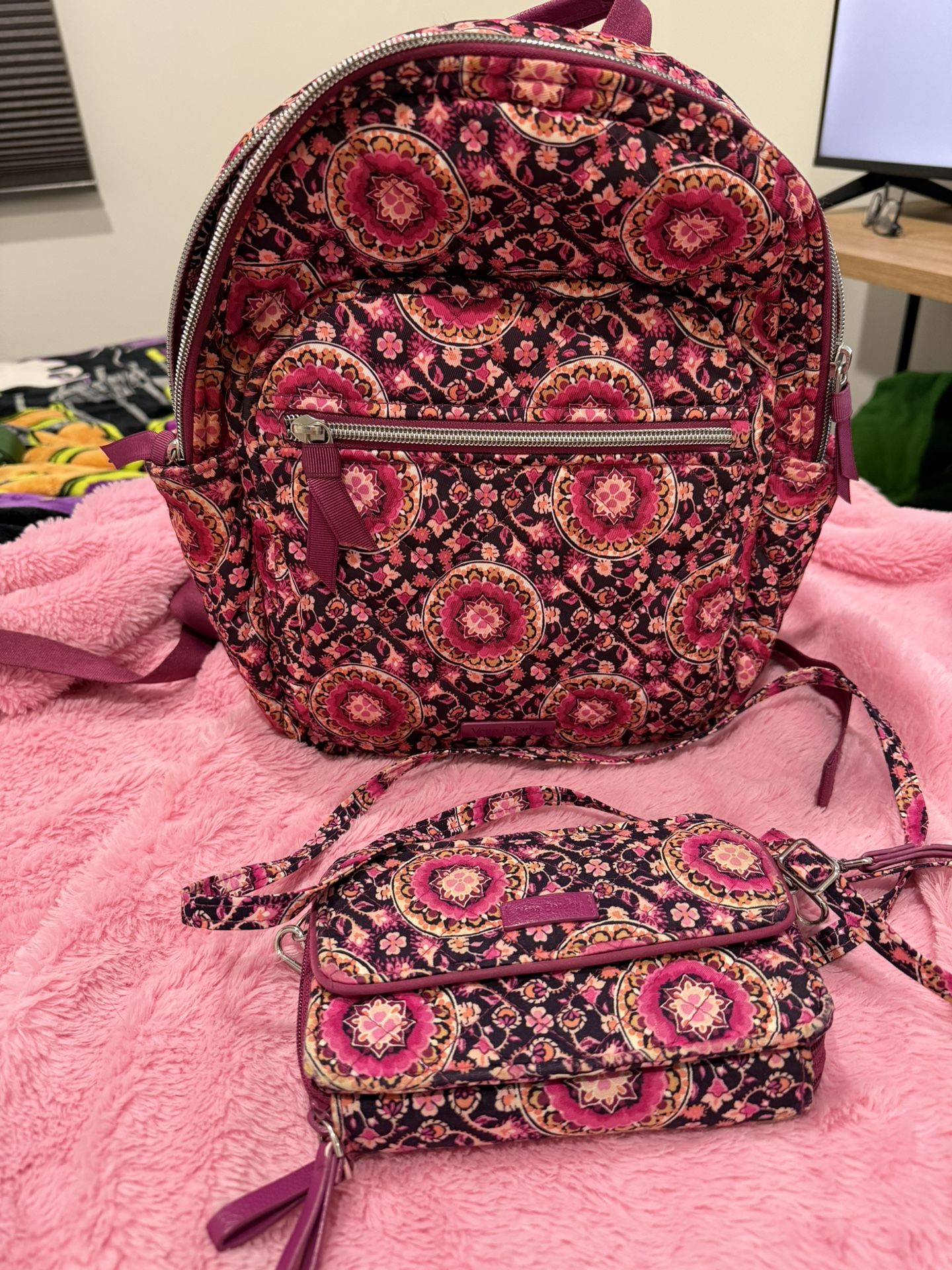 Vera Bradley Backpack/matching Wallet