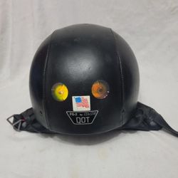 Vintage Leather Wrapped Helmet