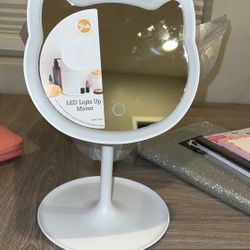Kitty Shaped LED Mirror 