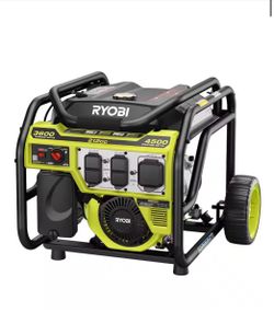 NEW IN BOX Shop RYOBI 4500/3600-Watt Recoil Start Gas Powered Portable Generator With CO Detect Shutdown For RV's, Jobsites, and Storms