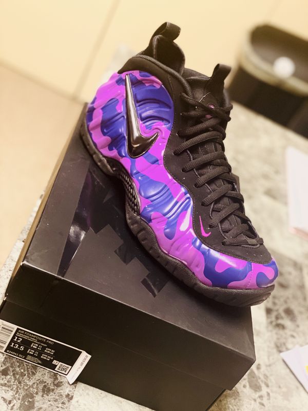 pro purple camo foamposite