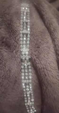 Crystal silver bracelet
