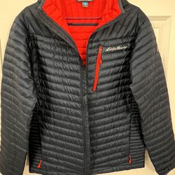 Eddie Bauer Men’s Micro therm 2.0 Mens down hooded jacket 