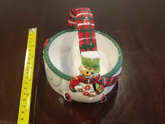 Ceramic Snowman Bowl