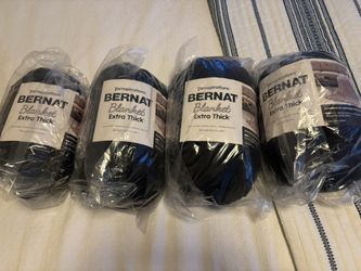 Bernat Blanket Extra Thick Yarn 4 Packs For $15 Total