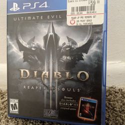 Ps4 Diablo reaper of souls