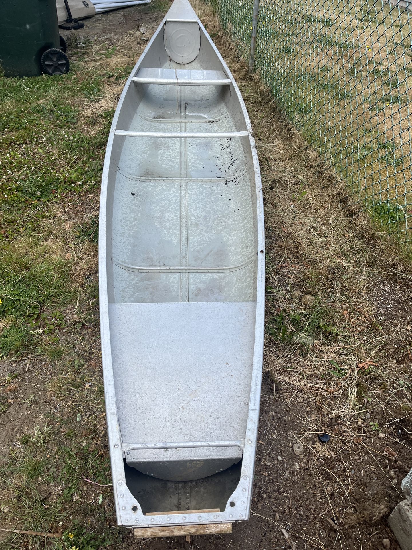 Grumman Canoe 16’ Aluminum Square stern