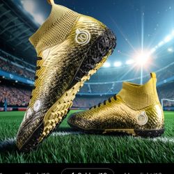 Gold Turf Shoes For Soccer Football Baseball 