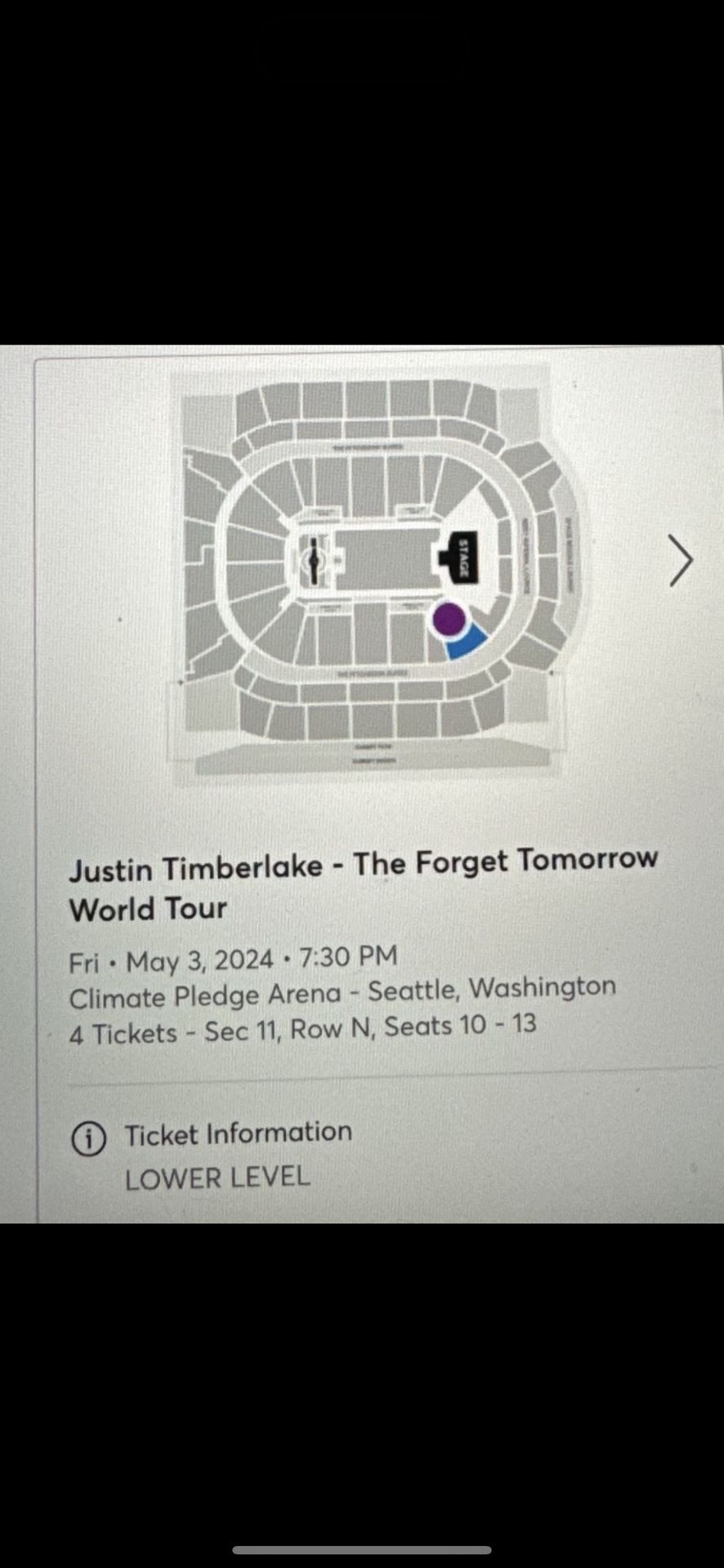 Justin Timberlake Tickets 05/03