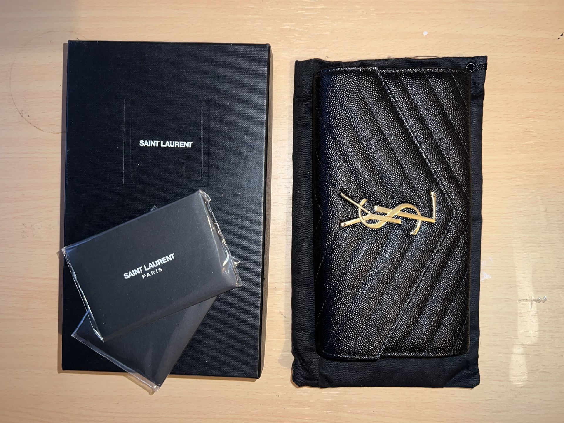 Brand New YSL Clutch Wallet With Tags And Box