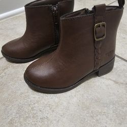 OshKosh B'Gosh Brown Boots - Size 7M Toddler - LIKE NEW