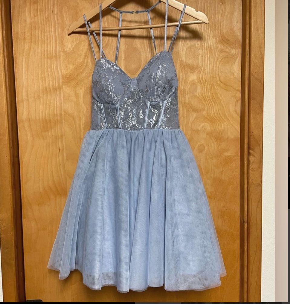 Blue Short Prom/Formal Dress