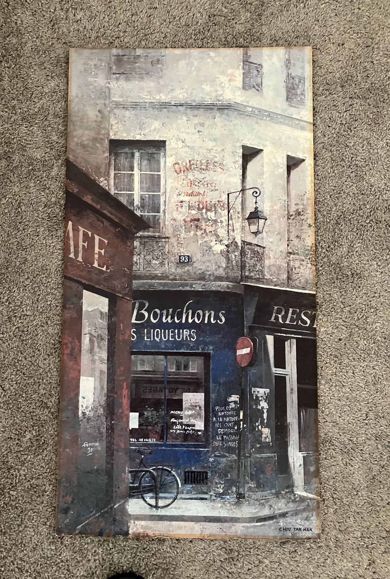 Wall Art Famous LeBouchon Liqueurs 22x37”