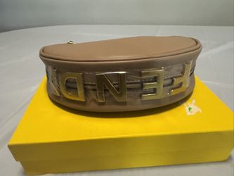 Women’s Crescent Shoulder / Crossbody Bag – Brown/Taupe