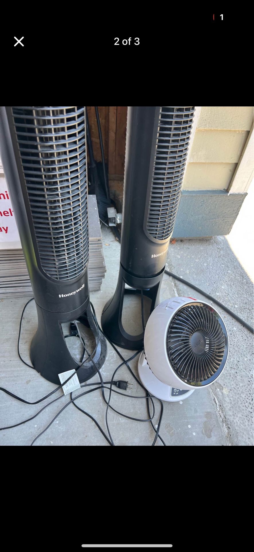3 fans Honeywell Lasko | Cooling Fan