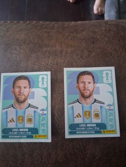 Panini stickers messi $20 cada uno