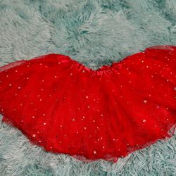 Little Red Sparkly Stretchy Tutu